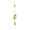 Vertical sconce Brass / Brass sockets / Brass hardware onefortythree second