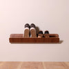 Wall mounted shoe rack Walnut onefortythree second