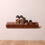 Wall mounted shoe rack Walnut onefortythree