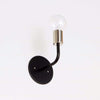 Wall sconce: metal socket Black / Nickel socket onefortythree second