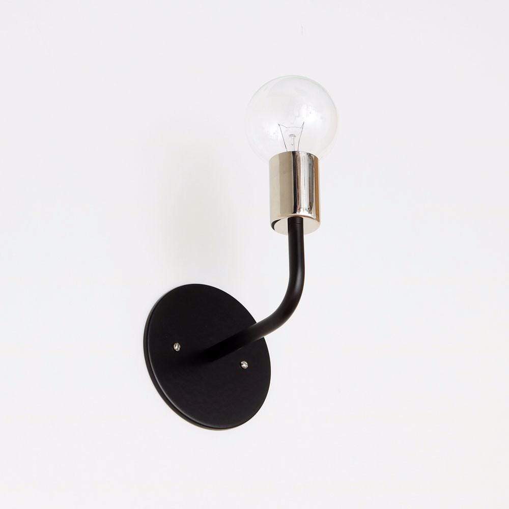 Wall sconce: metal socket Black / Nickel socket onefortythree