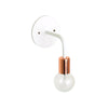 Wall sconce: metal socket White / Copper socket onefortythree second