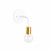 Wall sconce: metal socket White / Brass socket onefortythree