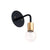 Wall sconce: metal socket Black / Brass socket onefortythree