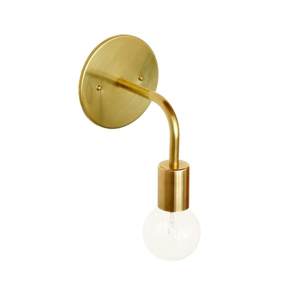 Wall sconce: solid color Brass / Brass hardware onefortythree