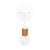 Wall sconce: wood socket Black / Teak socket / Brass hardware onefortythree