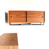 Wall storage cabinet Walnut / with rack / no lamp onefortythree second