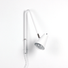 Wallace lamp White lamp and shade / Brass hardware / Metal (same as lamp) onefortythree second
