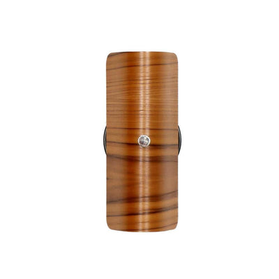 Wood shade sconce Black / Teak / Brass hardware onefortythree