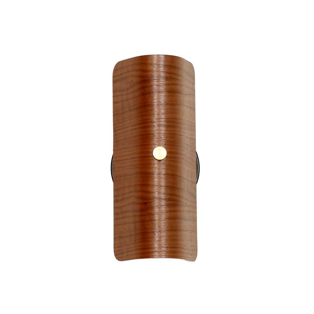 Wood shade sconce Black / Walnut / Brass hardware onefortythree